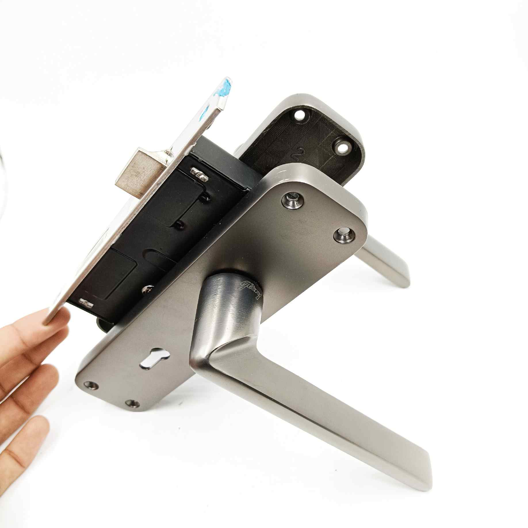 Godrej mortise lock grey 7inch 6332 ELC10MBN 1year warrenty door handle with lock set (1525)
