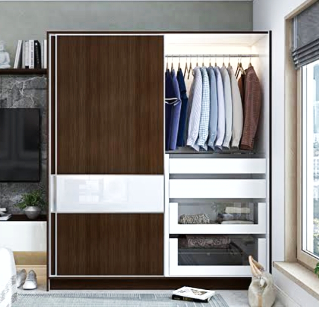 Sliding wardrobe single groove type track for 2doors (top and bottom track)8ft ,12ft (1270)