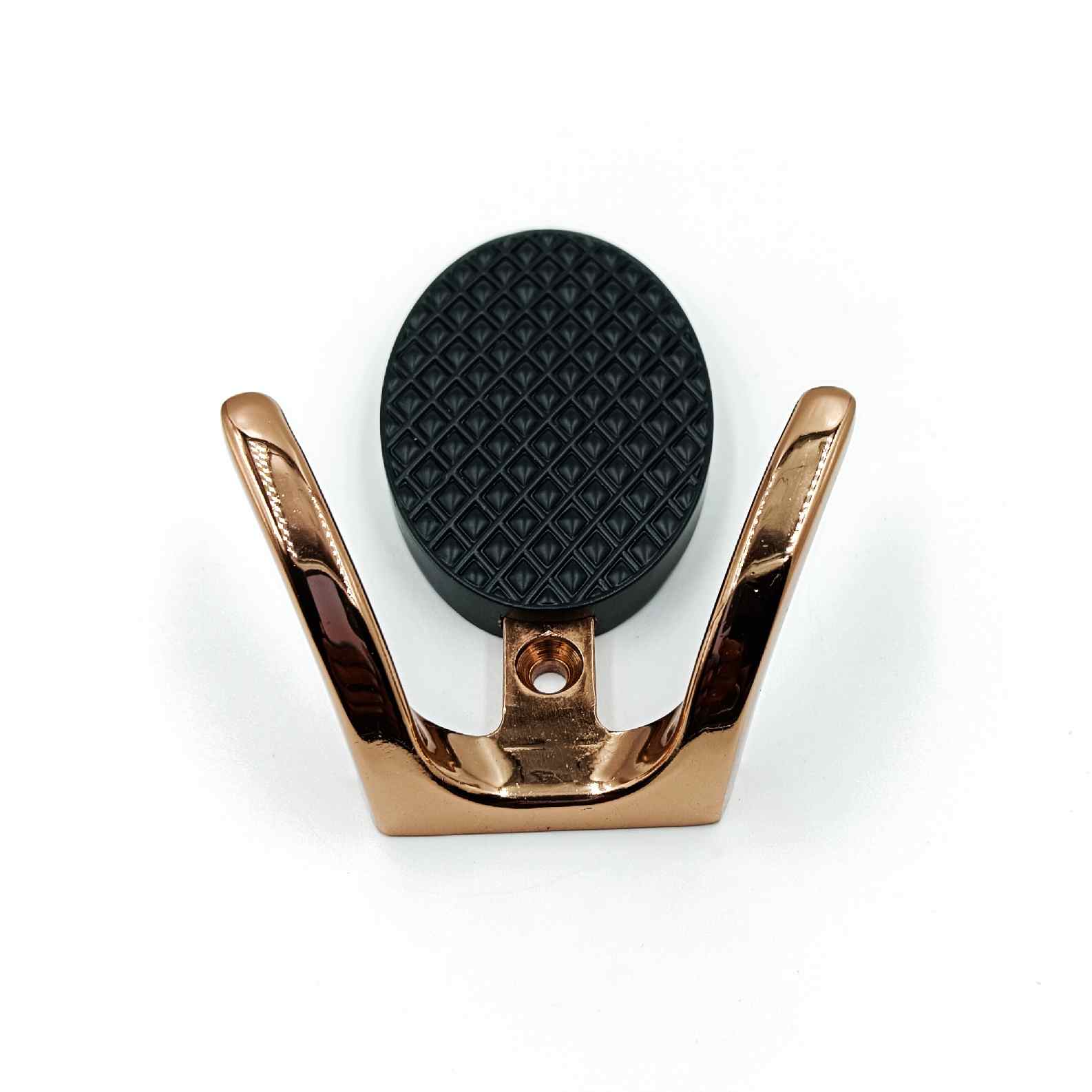 Coat hooks Rosegold black double J hook 8018 (1600)