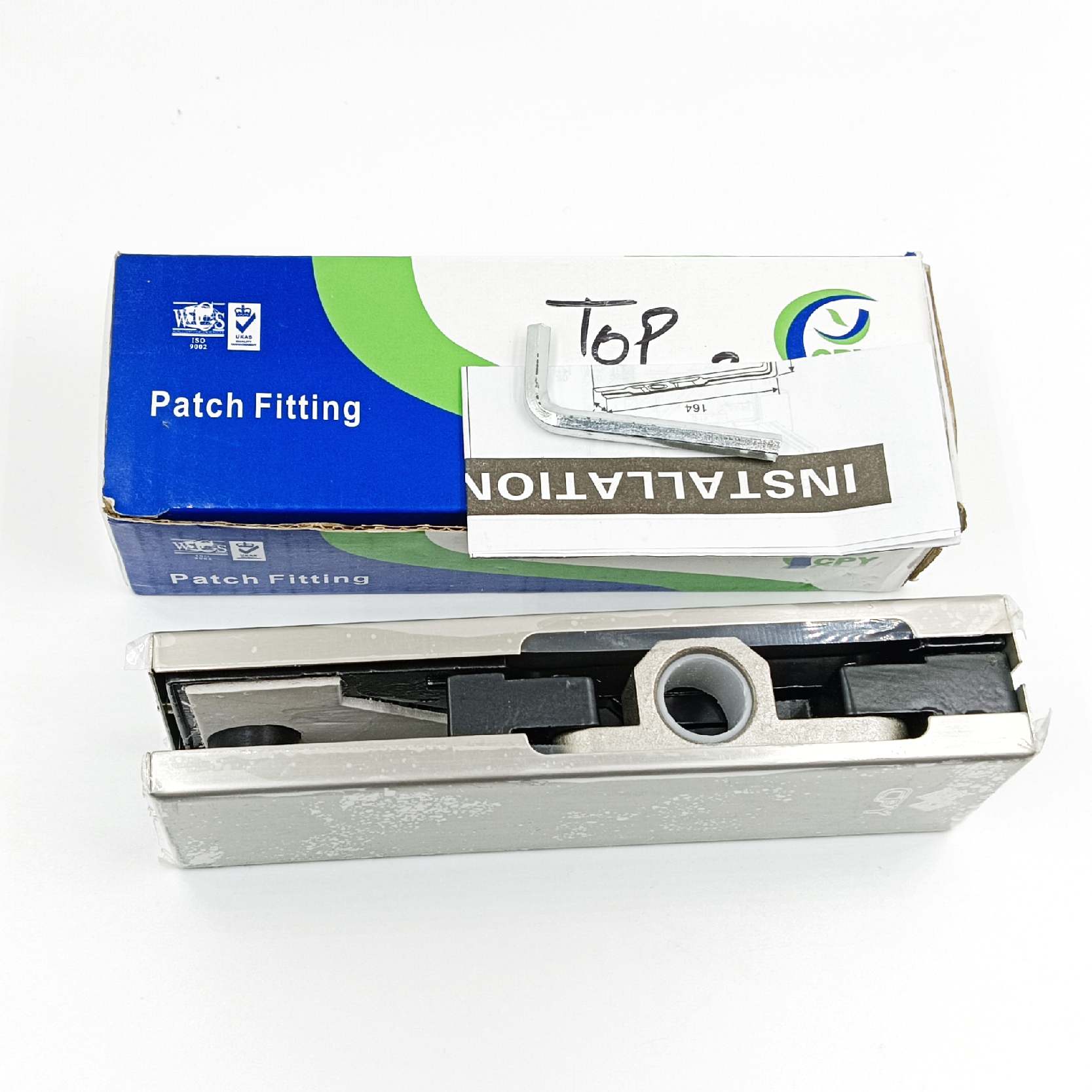 Glass Door Top Patch Pivot Patti glass door Fitting Accessories Patch Top Stainless Steel for Tempered or toughened glass 10mm to 12mm (1664)