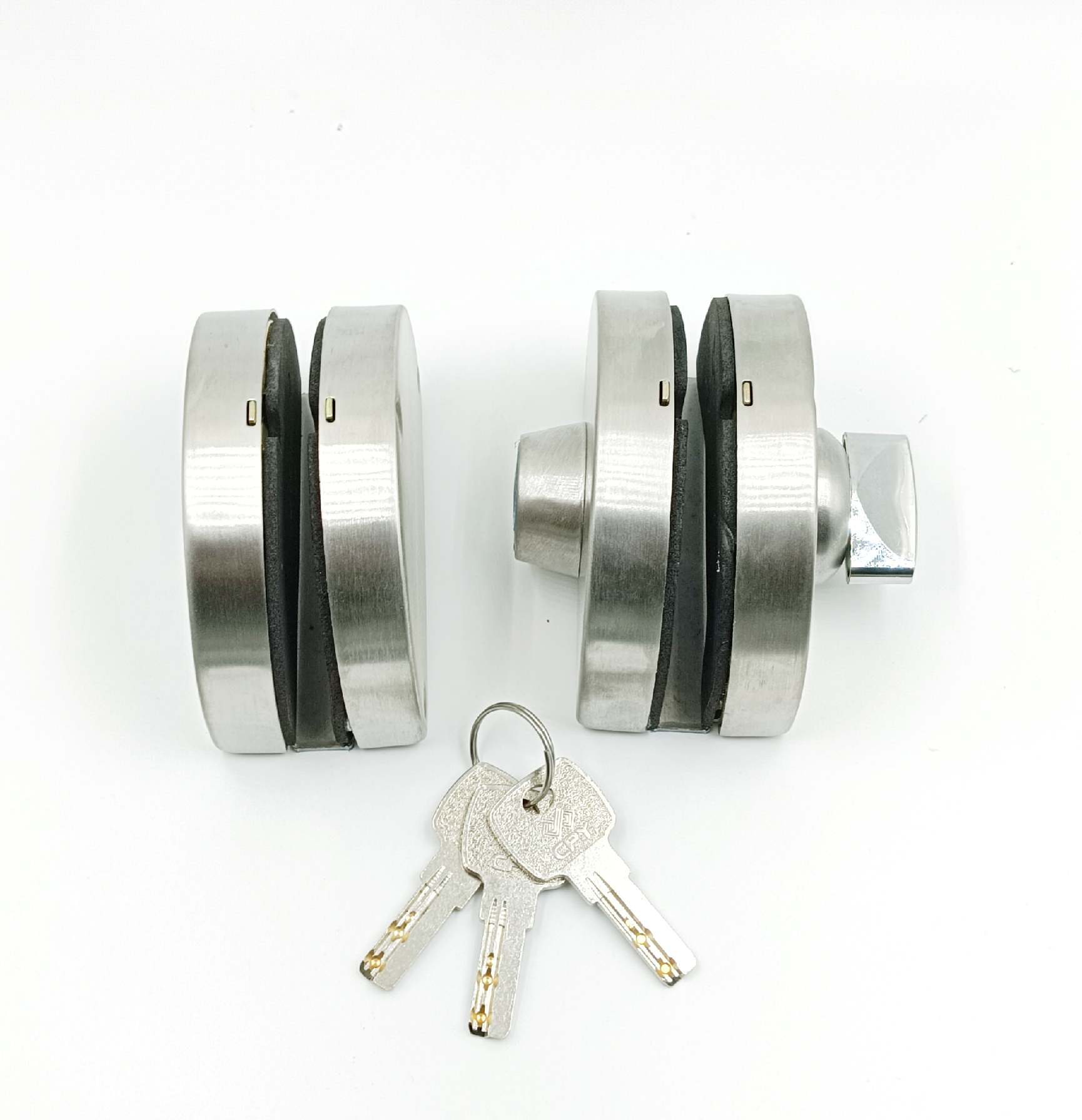Glass door lock double glass to glass 12mm glass key and knob 318 (1619)