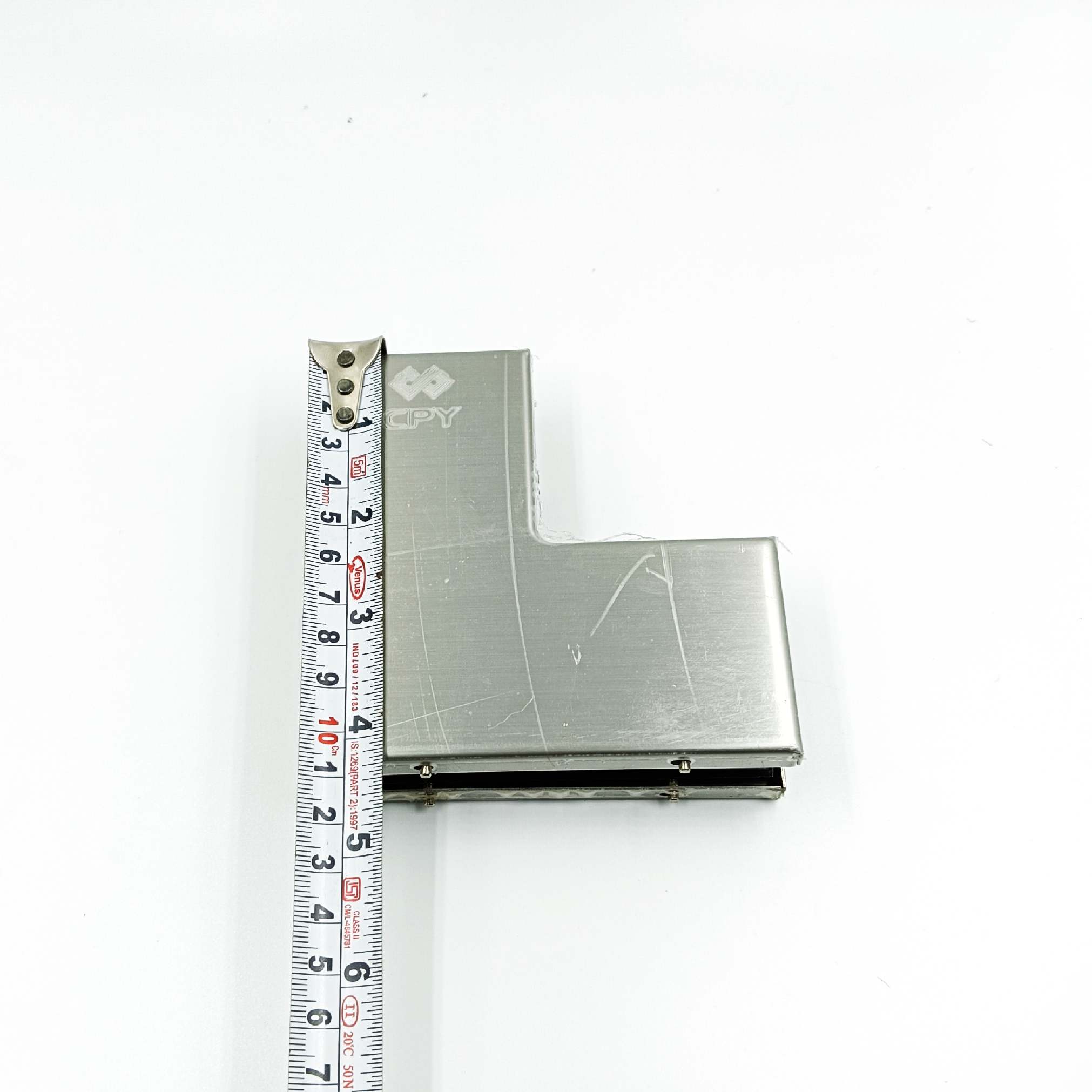 Small L Patch Connector Glass Door Fitting Accessories Heavy Stainless Steel 4"*4" for Tempered or toughened glass CPY (1662)