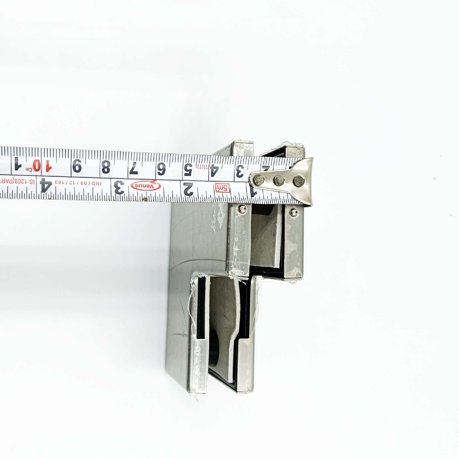 Small L Patch Connector Glass Door Fitting Accessories Heavy Stainless Steel 4"*4" for Tempered or toughened glass CPY (1662)