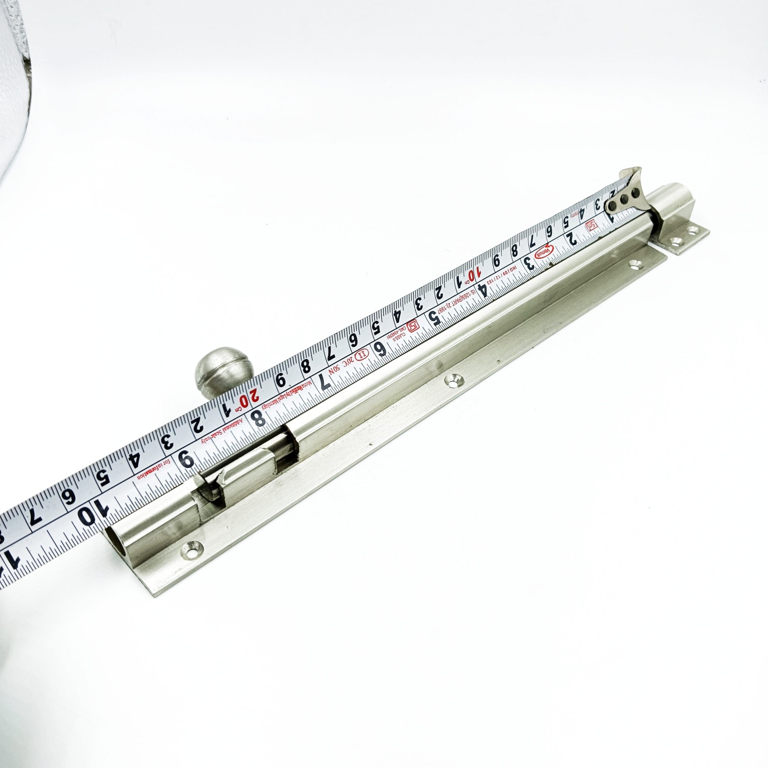 Maindoor towerbolt heavy aluminium steel finish 4",6",8",10",12",18",24" 12mm rod (1654)