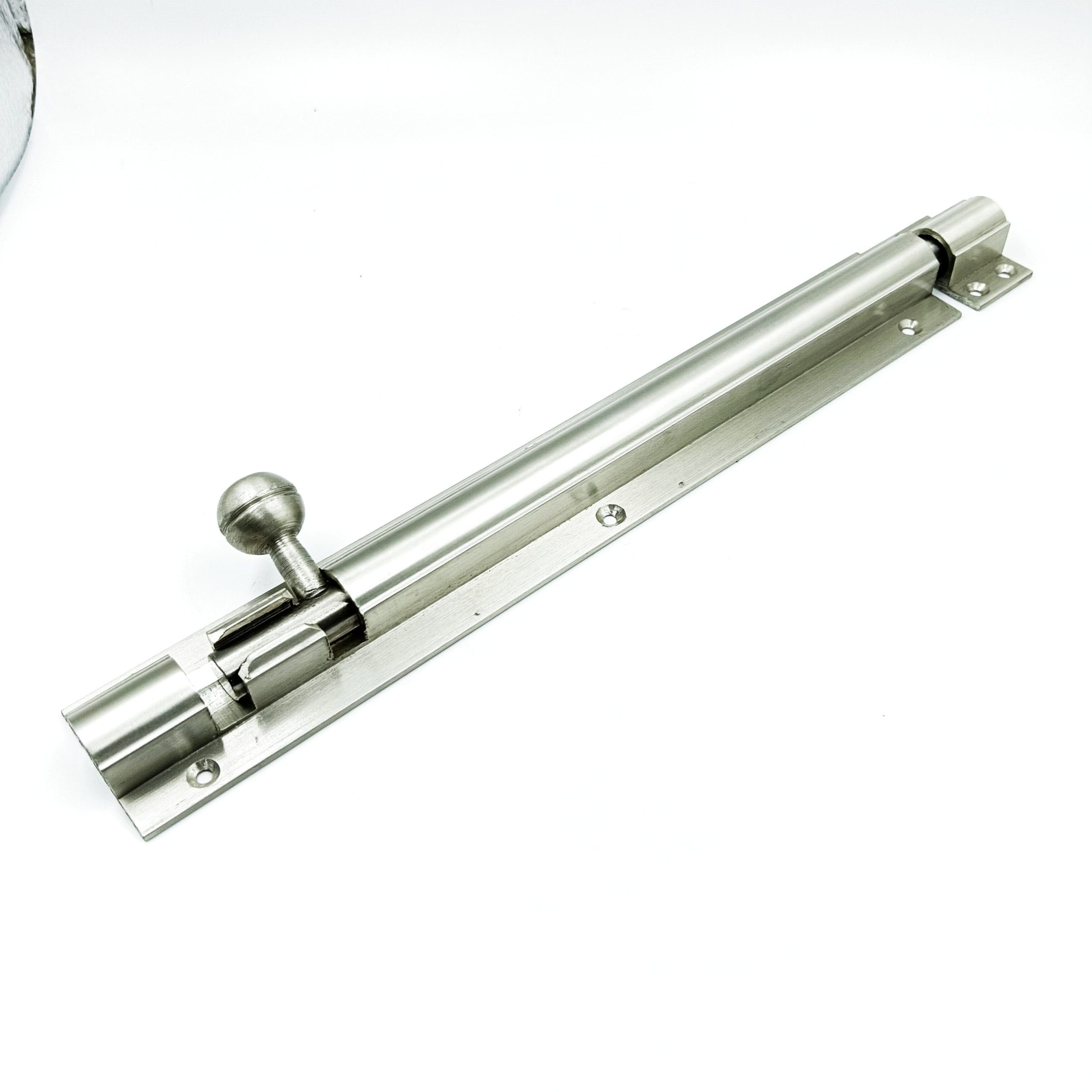 Maindoor towerbolt heavy aluminium steel finish 4",6",8",10",12",18",24" 12mm rod (1654)