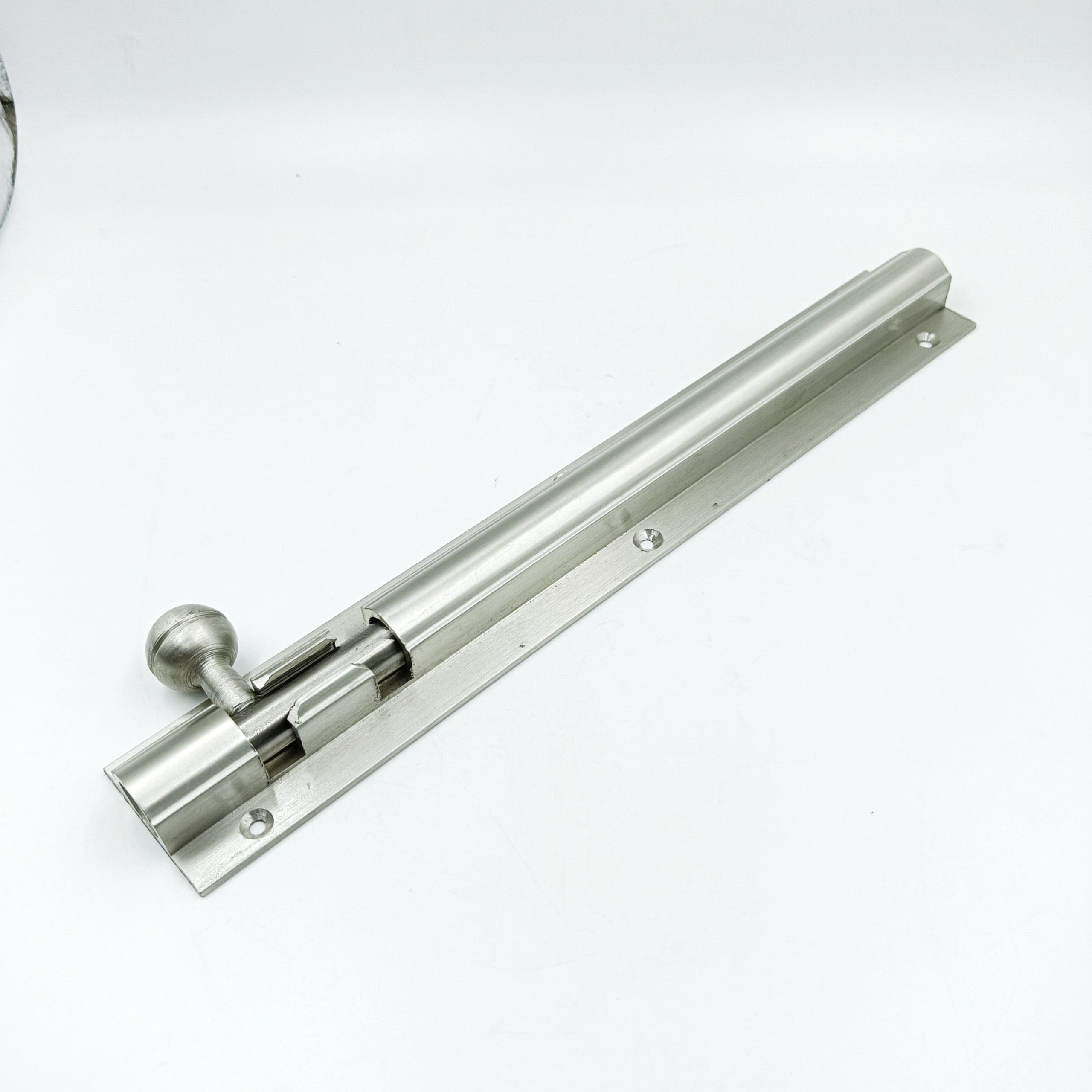 Maindoor towerbolt heavy aluminium steel finish 4",6",8",10",12",18",24" 12mm rod (1654)