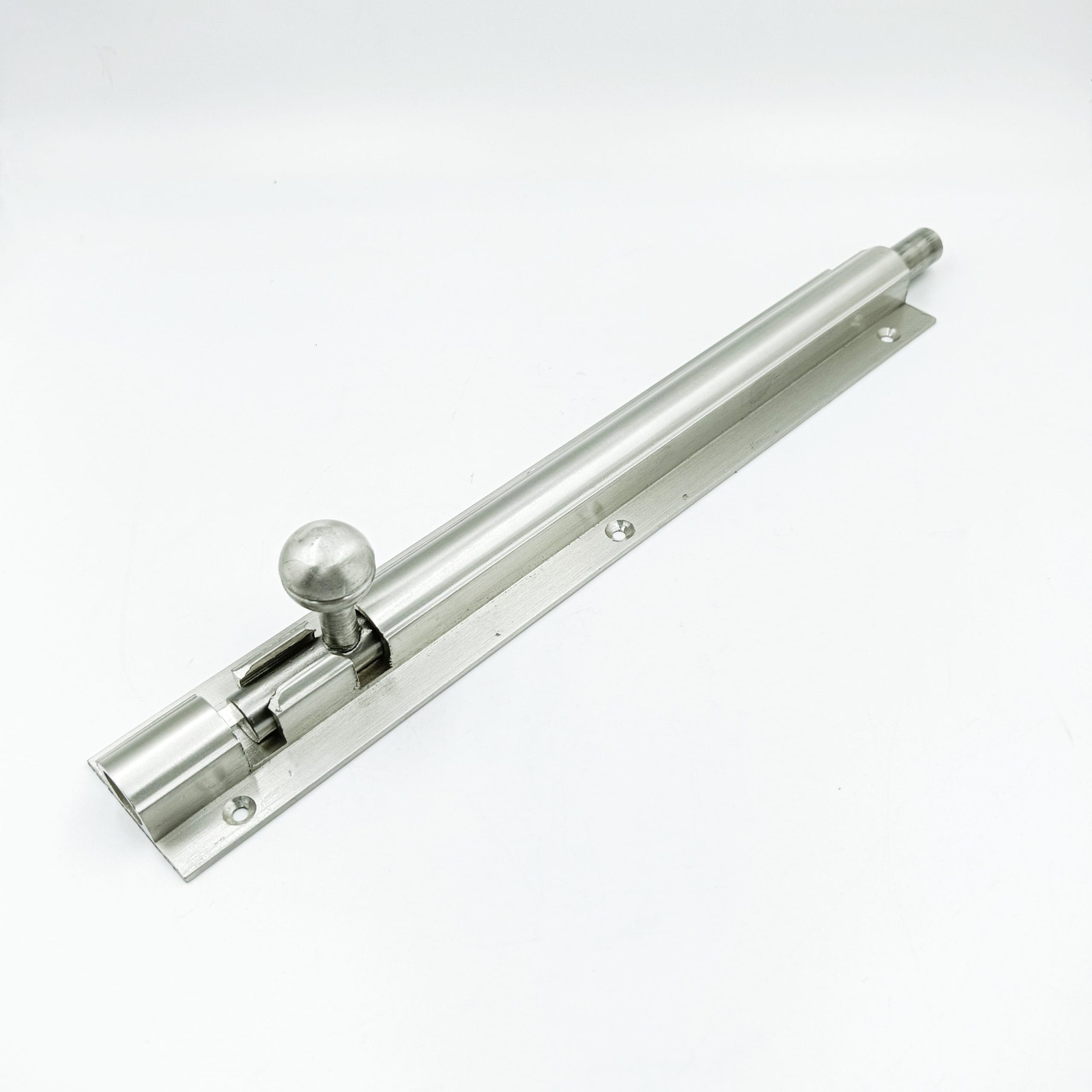 Maindoor towerbolt heavy aluminium steel finish 4",6",8",10",12",18",24" 12mm rod (1654)