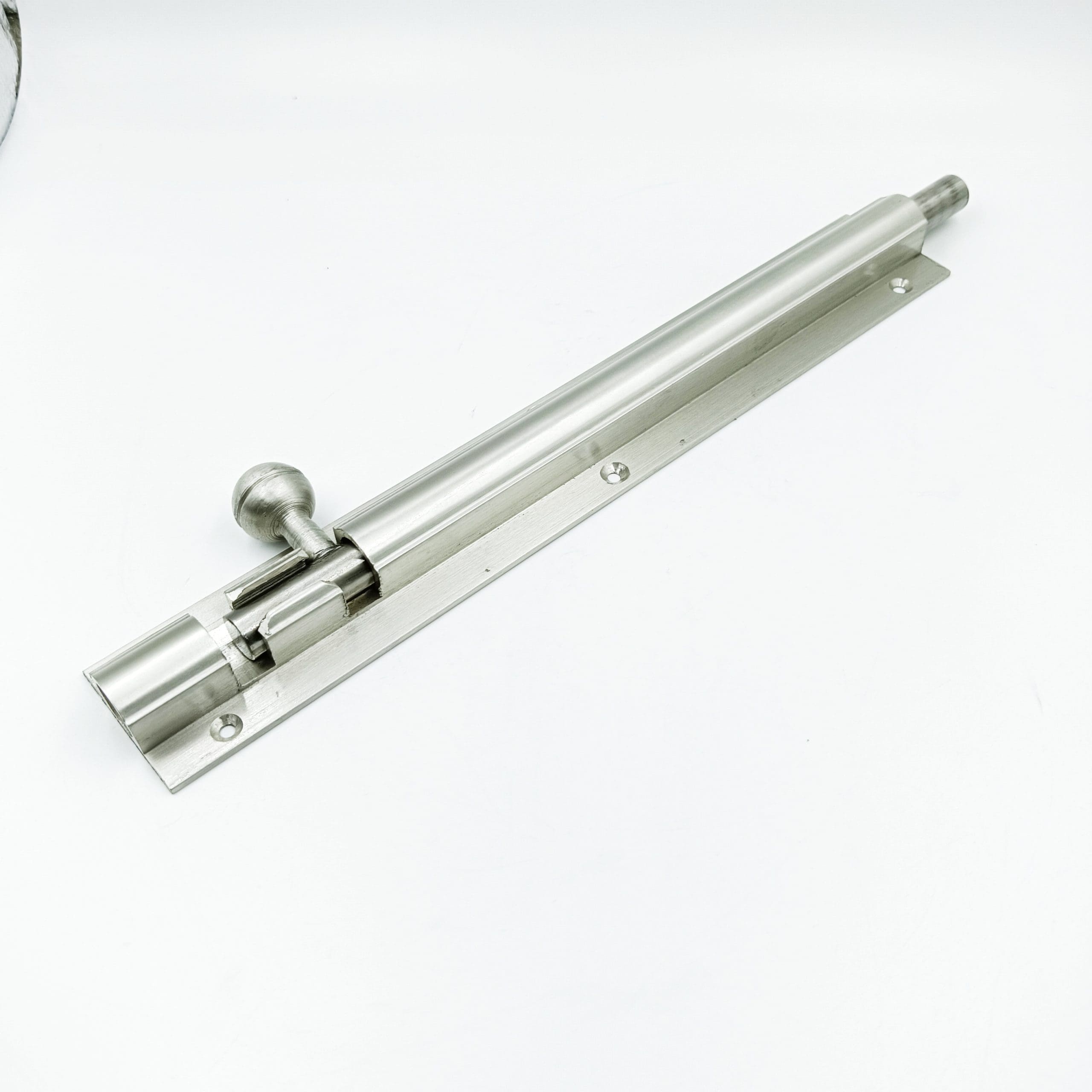 Maindoor towerbolt heavy aluminium steel finish 4",6",8",10",12",18",24" 12mm rod (1654)