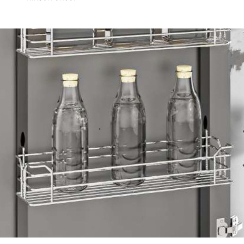 Pantry Unit Storage System steel wired 6ft (Cabinet Width 450mm 12 Baskets) MH groove premium 5 years warrenty(Stainless Steel) soft close(1700)