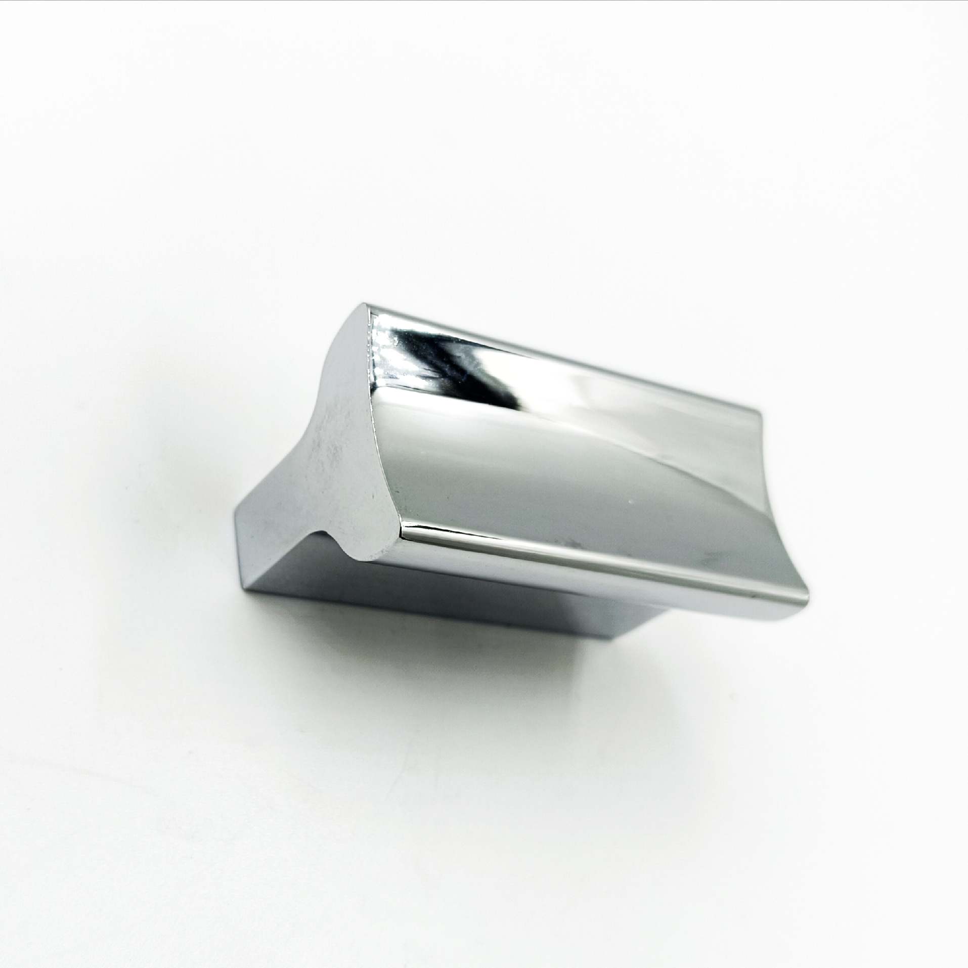 Drawer cabinet knob Rectangular steel crome finish 2"*1" aluminium (sujin) (1732)