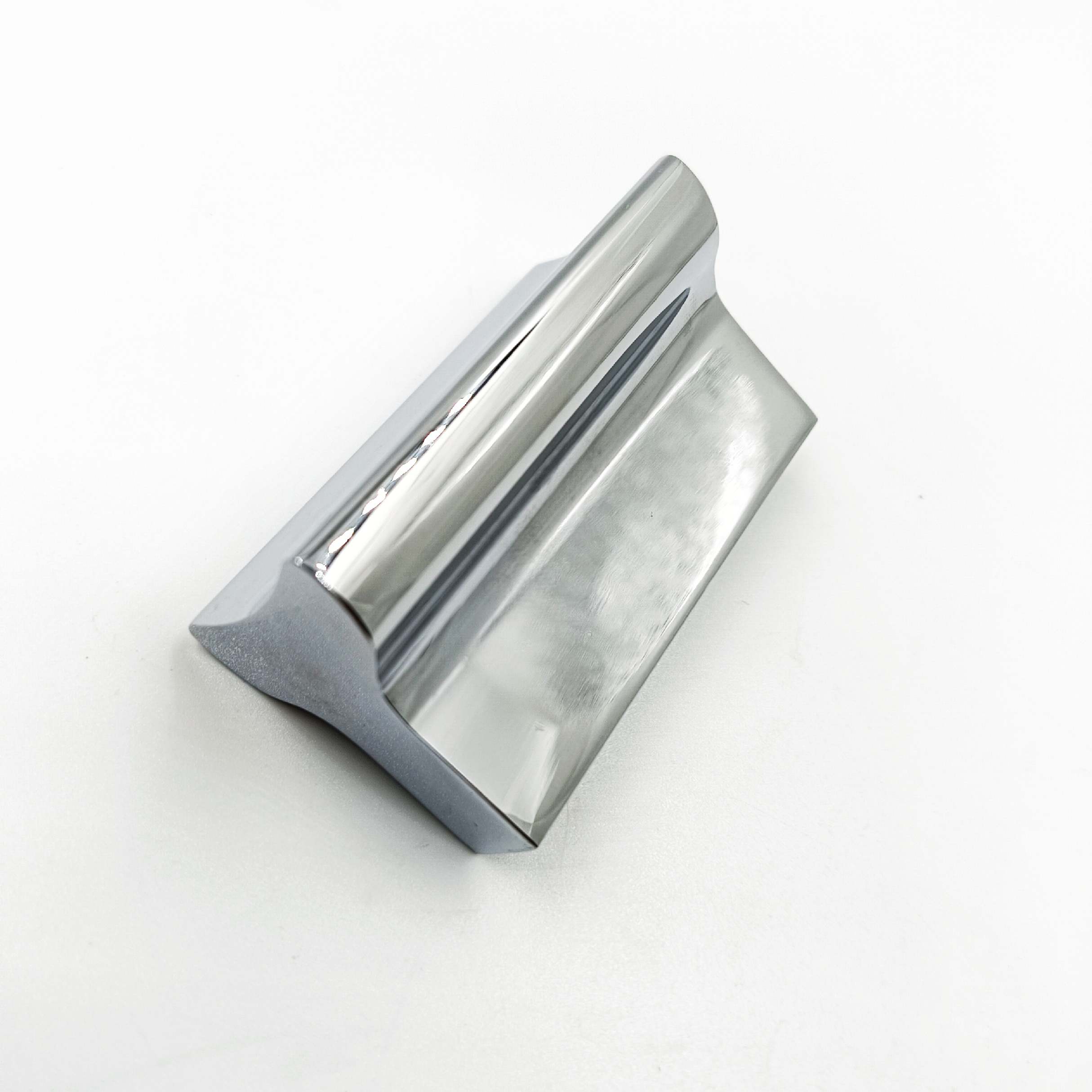 Drawer cabinet knob Rectangular steel crome finish 2"*1" aluminium (sujin) (1732)