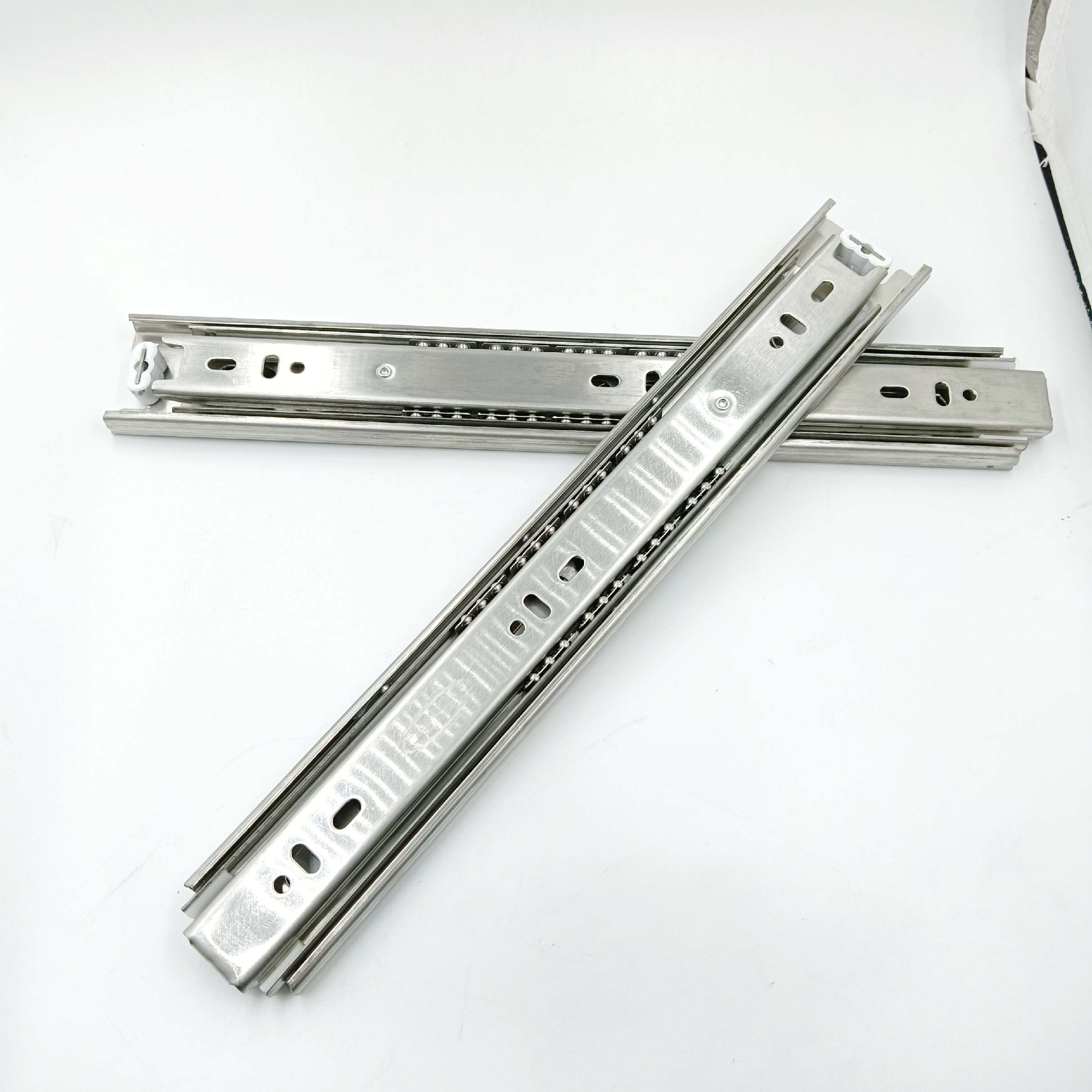 Stainless Steel Telescopic channel spider drawer channel 45kg capacity heavy 10" to 20"(1758)