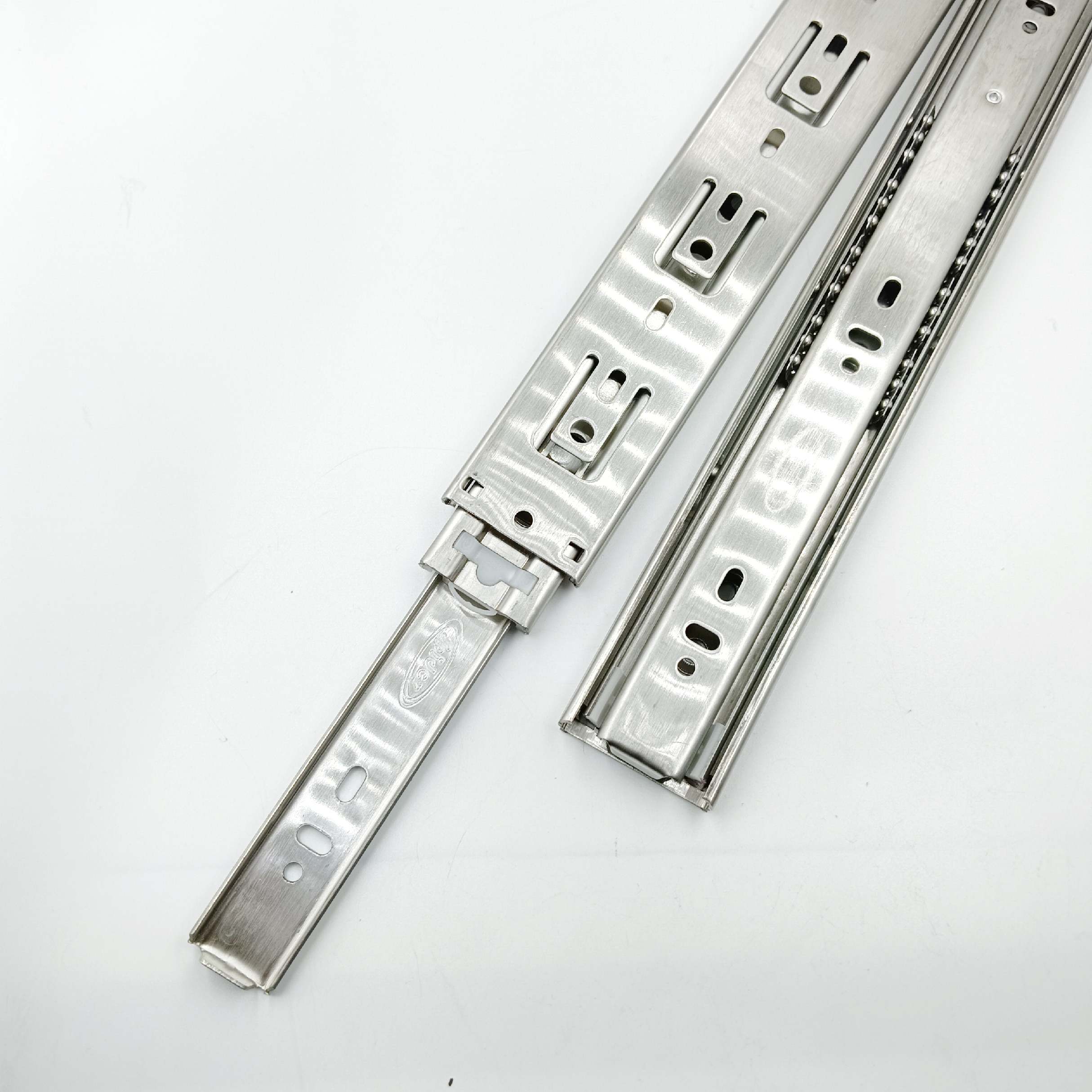 Stainless Steel Telescopic channel spider drawer channel 45kg capacity heavy 10" to 20"(1758)