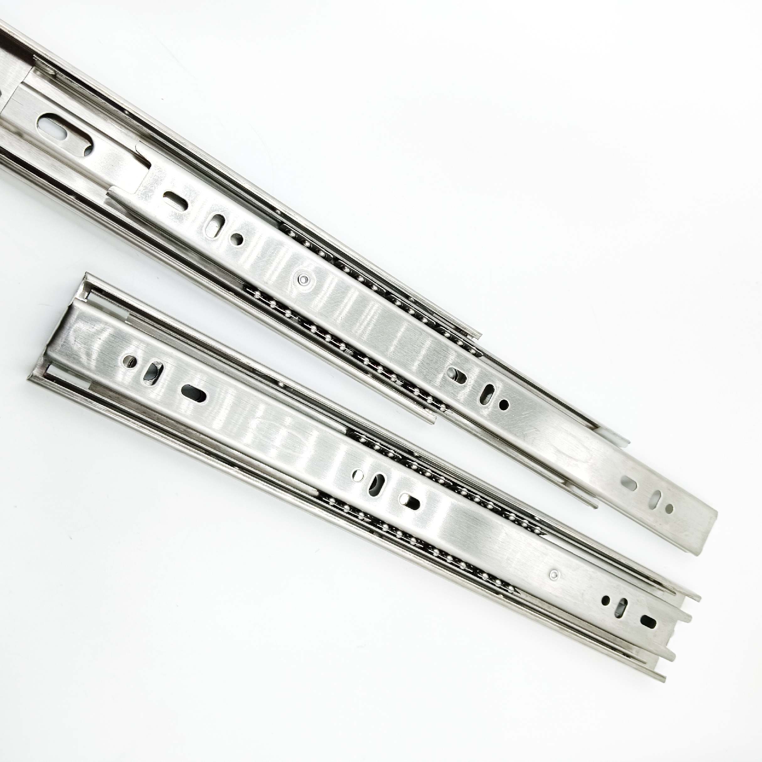 Stainless Steel Telescopic channel spider drawer channel 45kg capacity heavy 10" to 20"(1758)
