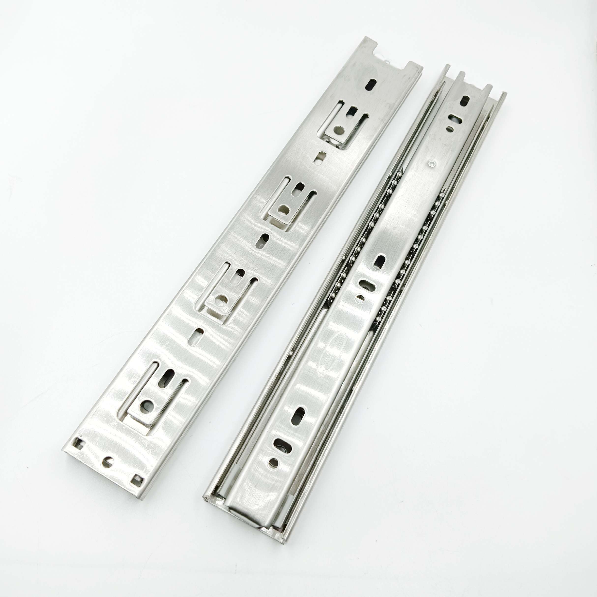 Stainless Steel Telescopic channel spider drawer channel 45kg capacity heavy 10" to 20"(1758)