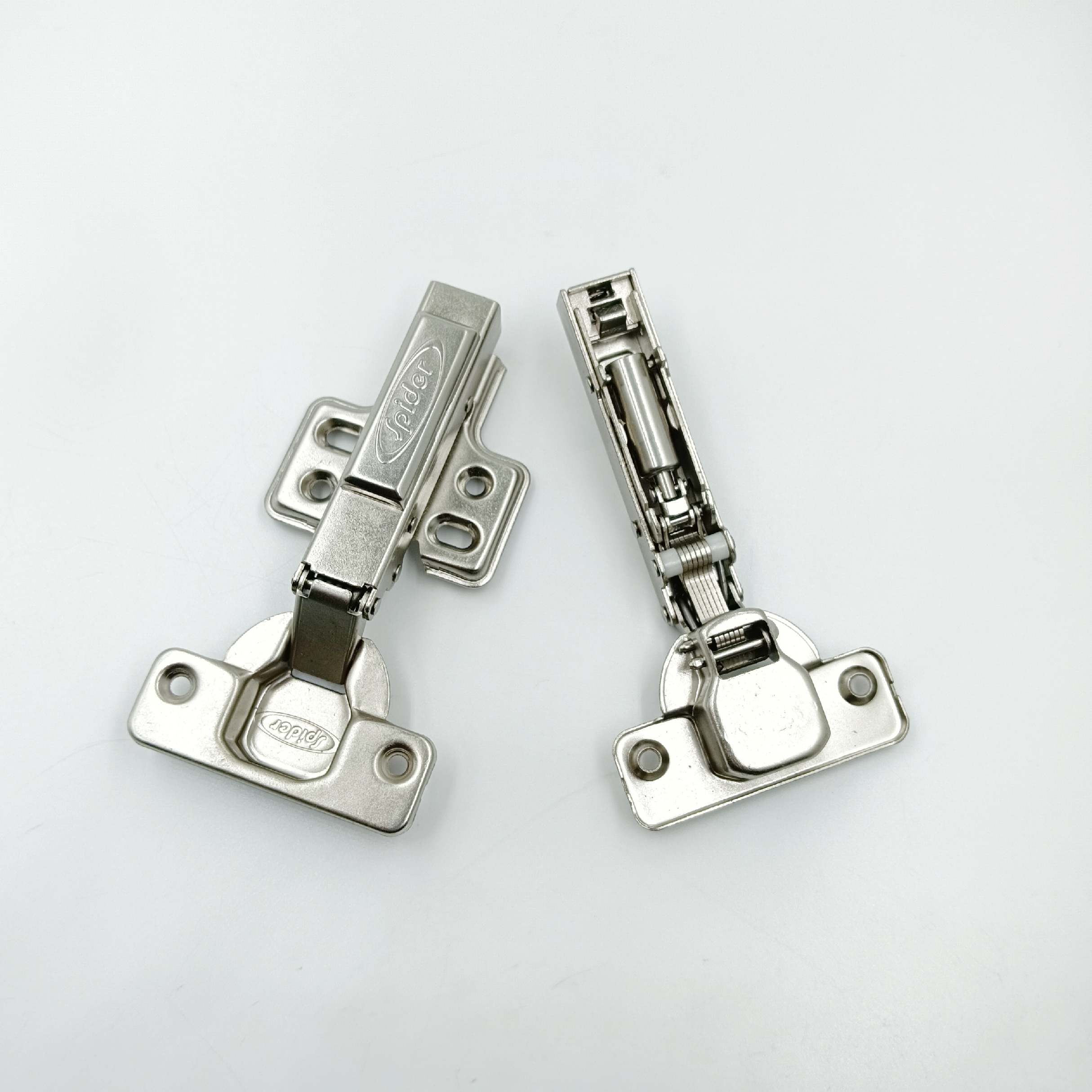 Spider Auto hinge mild steel soft close heavy 0,8 crank (1762)