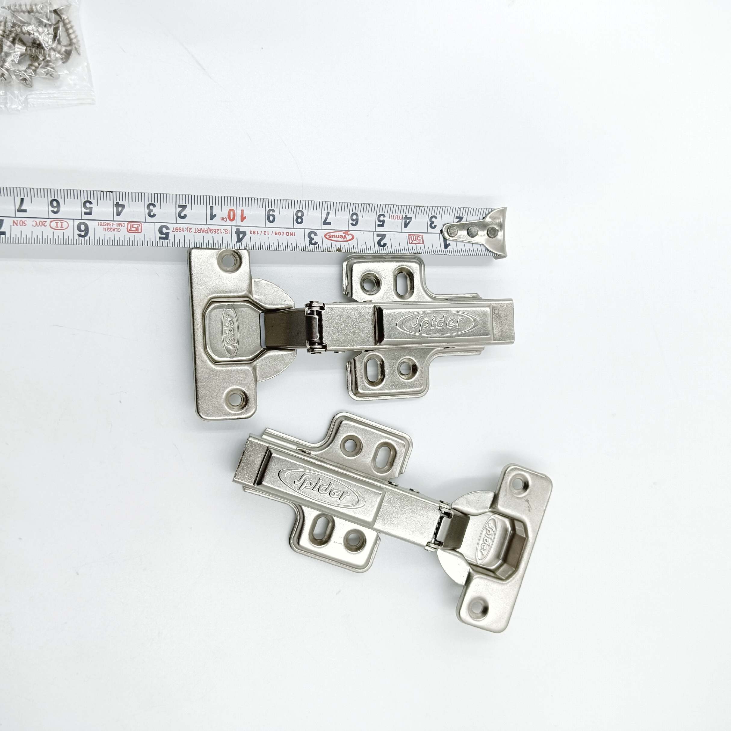 Spider Auto hinge mild steel soft close heavy 0,8 crank (1762)