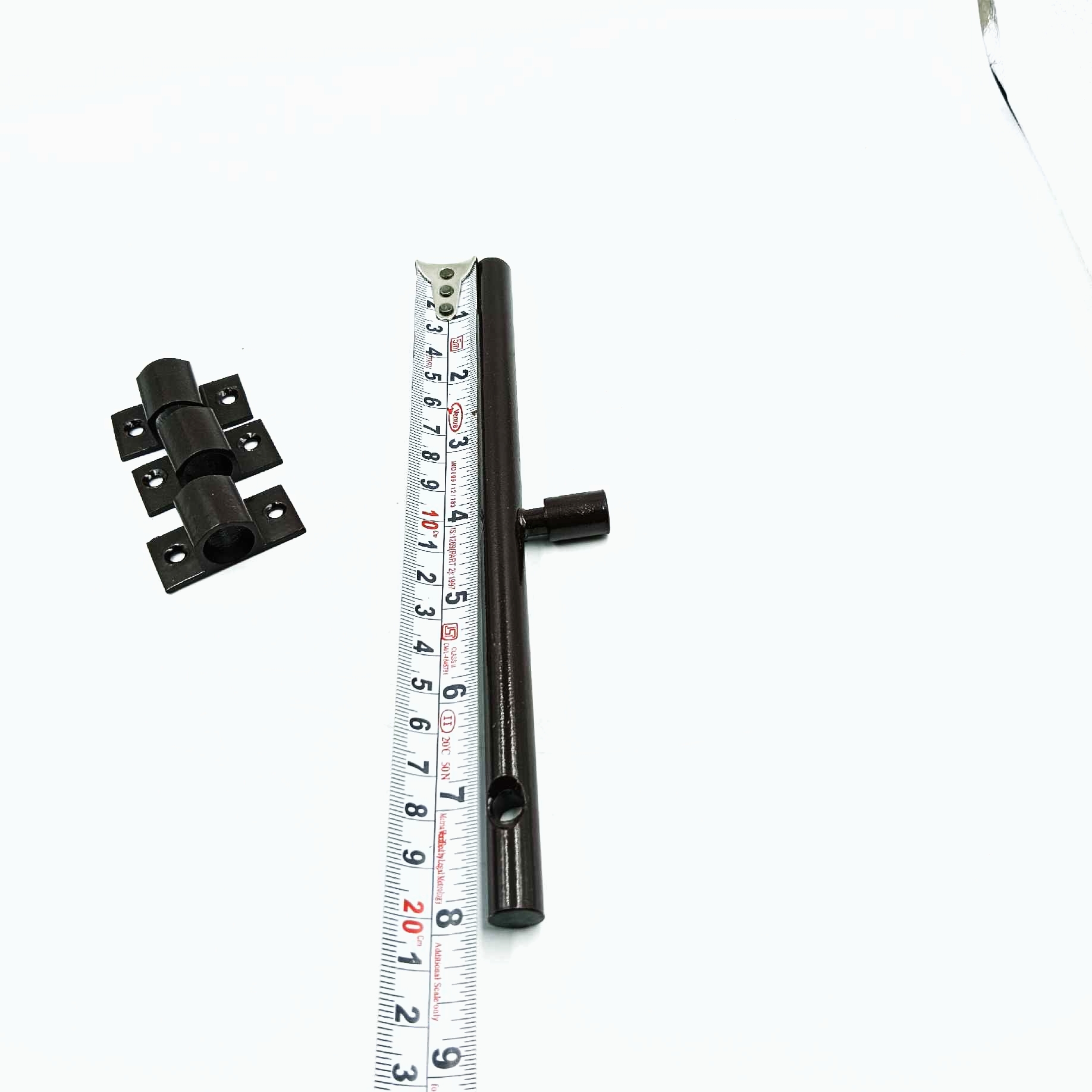 Door latch round aluminium powder coated(pc) 8" for aluminium door,fiber door,wooden door etc (2008)