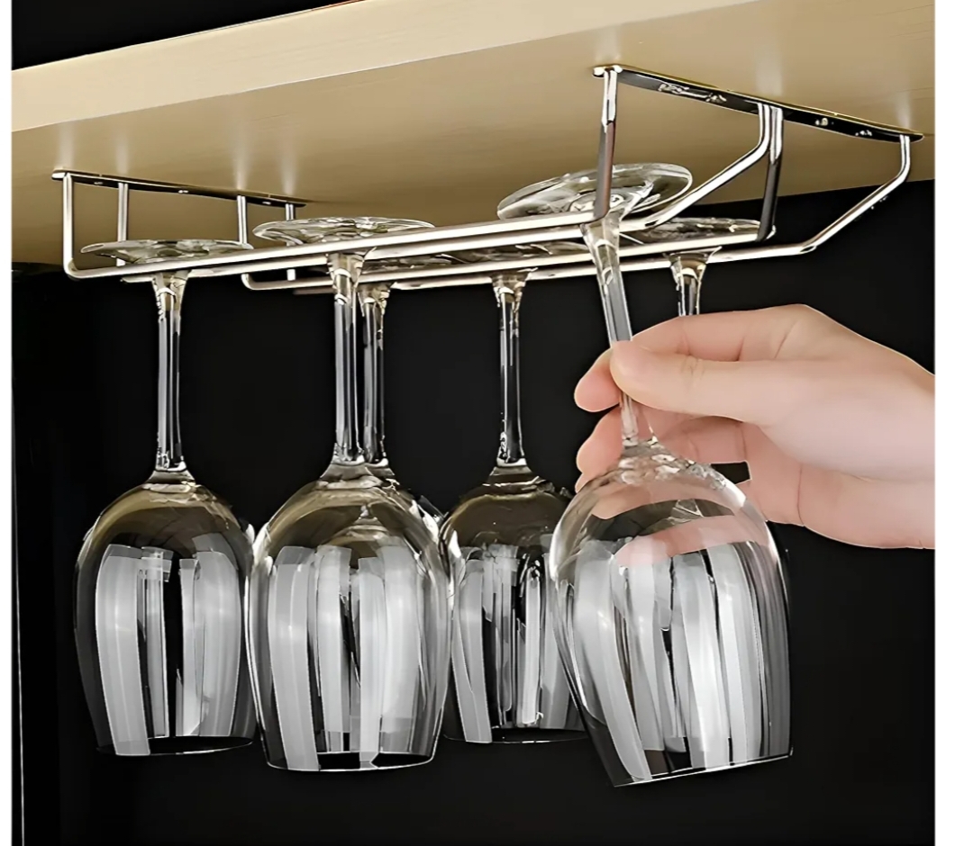 Wine glass holder double Ebco WGHD-08-14-03 Stainless 304 grade 350mm 15 years warrenty (2234)