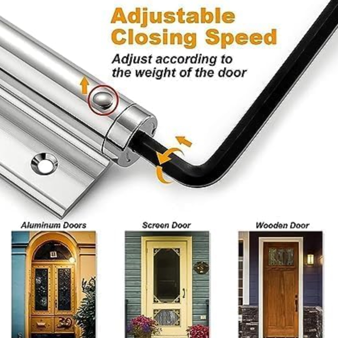 Center spring door closer steel body heavy for regular doors automatic door closer 35kg capacity (2247)