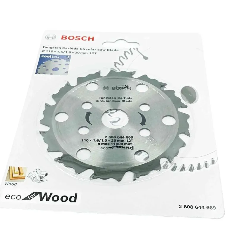 Bosch Circular Saw Blade 110mm (4") 12 Teeth - Wood Cutting (1121)