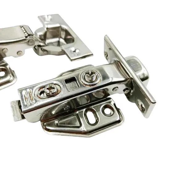 Cabinet Auto Hinge Benzo Stainless Steel Soft Close Heavy-Duty - 240gm Weight, 0/8/16 Crank Options (All parts s.s) (5-Year Warranty)(1011)