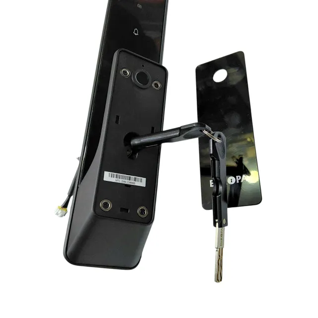 Europa Digital Lock EMD1661BLA – WiFi Enabled Smart Door Lock with Fingerprint, Password, RFID & Mechanical Key Access P2-A lock (2887)