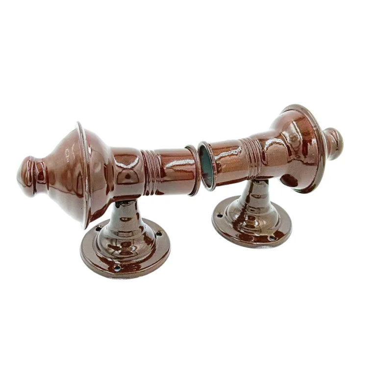 M S Curtain Bracket Brown (Set of 2pcs ) for 25mm pipe End Brackets (1069)