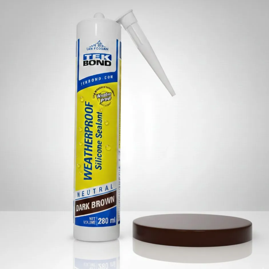 Silicone Sealant Dark Brown – Tek Bond by Saint Gobain Weatherproof 400gm (280ml) Gap Filling (2846)