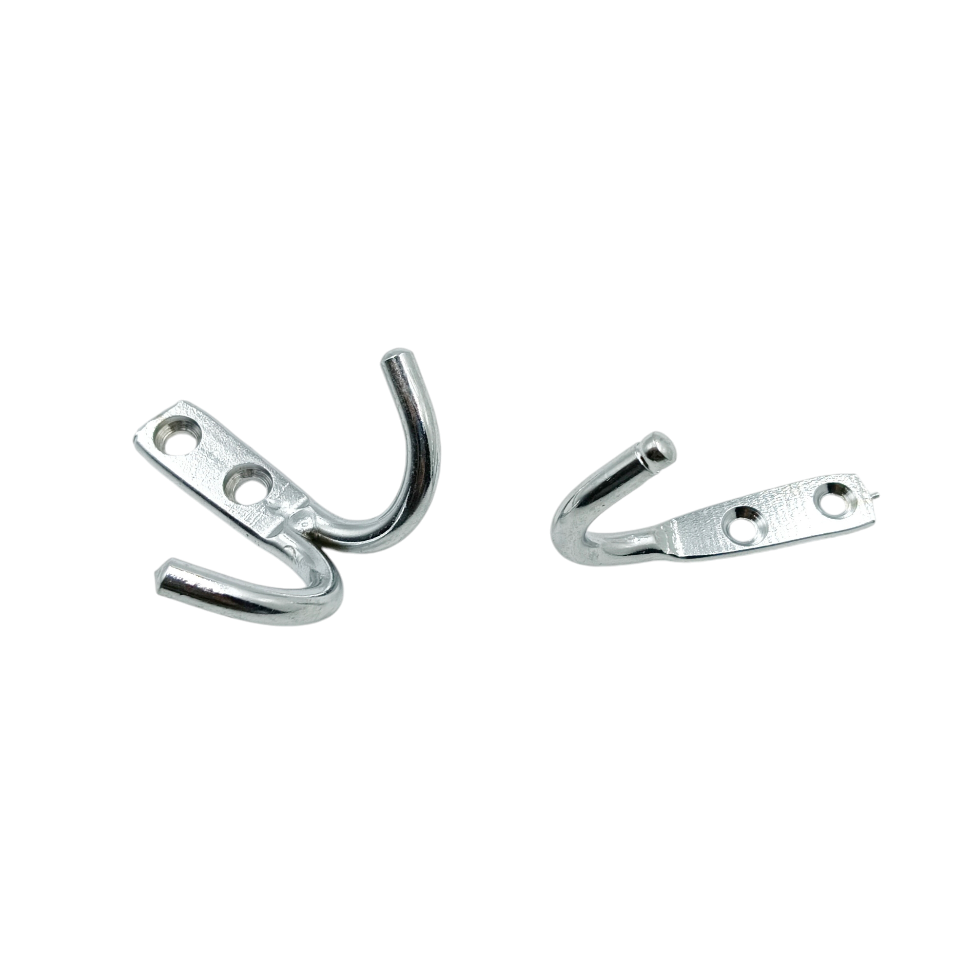 J hook single and double stainless steel curtain holder and hanger (2291)