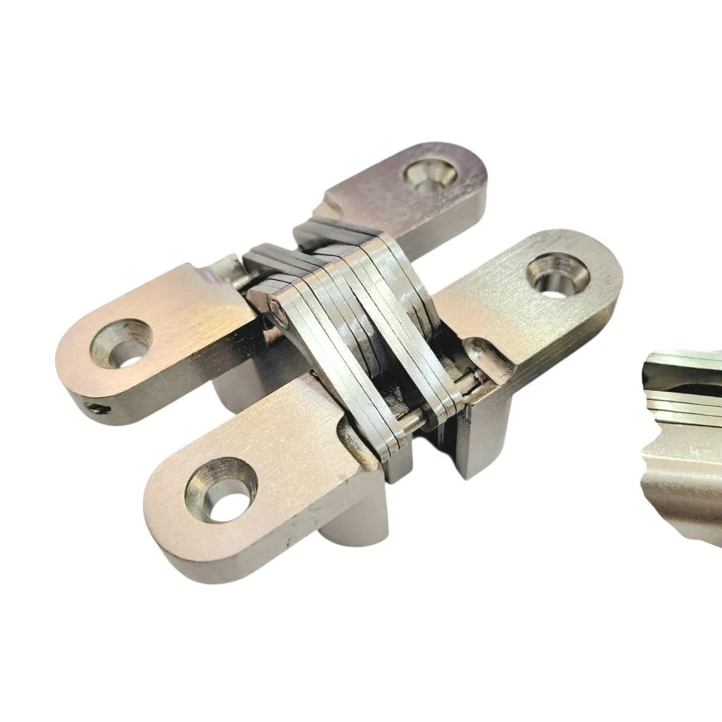 Concealed door hinge for hidden door 4/2/CDH5 (70mm*16mm)  SOS hinge steel finish set of 2pcs Zipco(ebco)(2919)