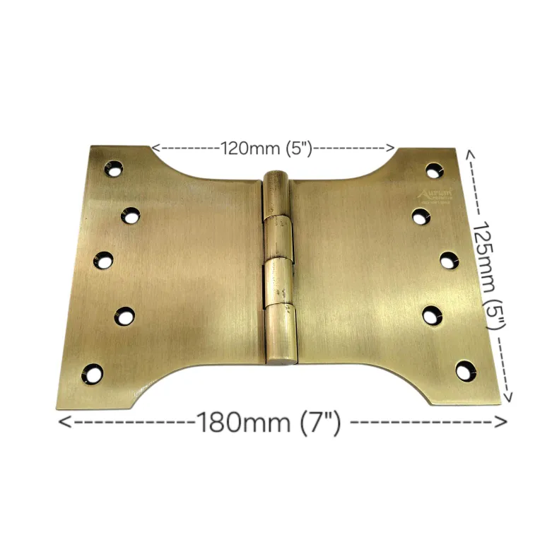 Brass Parliment Hinge Antique finish 5"*7" | For Maindoor | heavy 5mm thickness slow movement (5*5) ISO approved (1239)