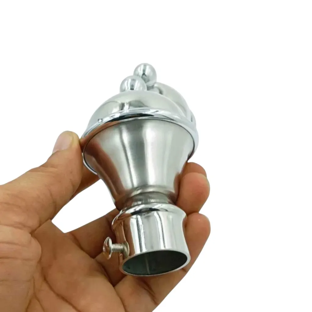 Steel Curtain Bracket End Ball  D-1007 (Pack of 2pc Bracket Only)  (1076)