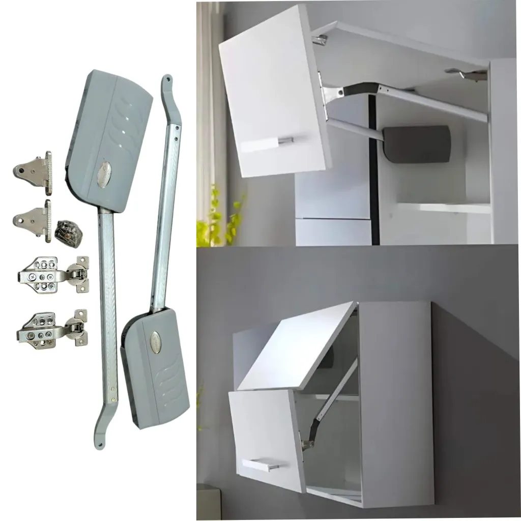 Bi-fold liftup system soft close double door lift up for kitchen cabinet doors 5 years warrenty  (1181)