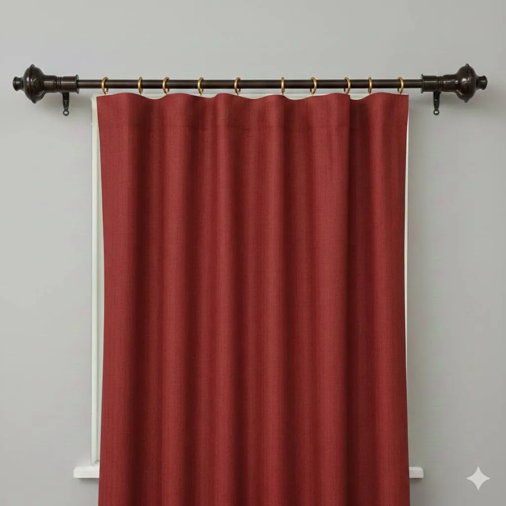 M S Curtain Bracket Brown (Set of 2pcs ) for 25mm pipe End Brackets (1069)