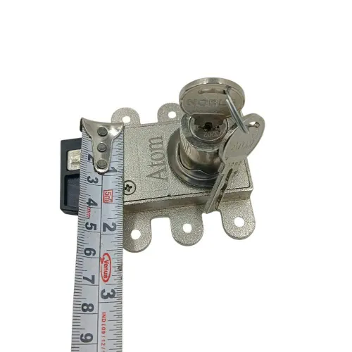 Sliding door center lock flap lock single lock for overlapped doors 25mm with ultra key atom 1 years warrenty (2431)