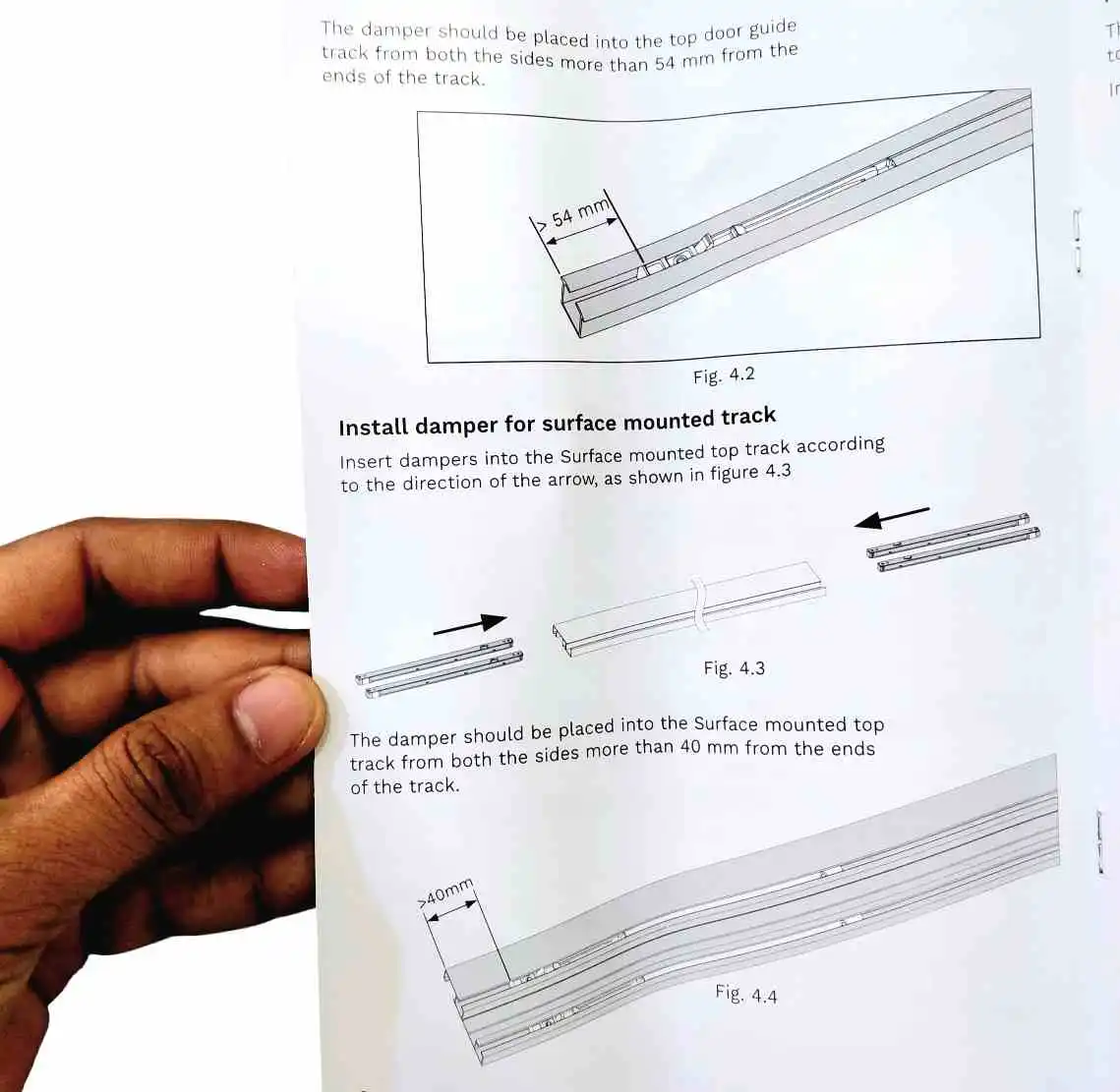 Godrej HIKIDO Inset Sliding Wardrobe Wheel System 3869 - Soft Close Kit for 2-Door Wardrobes (50kg Capacity) (1206)