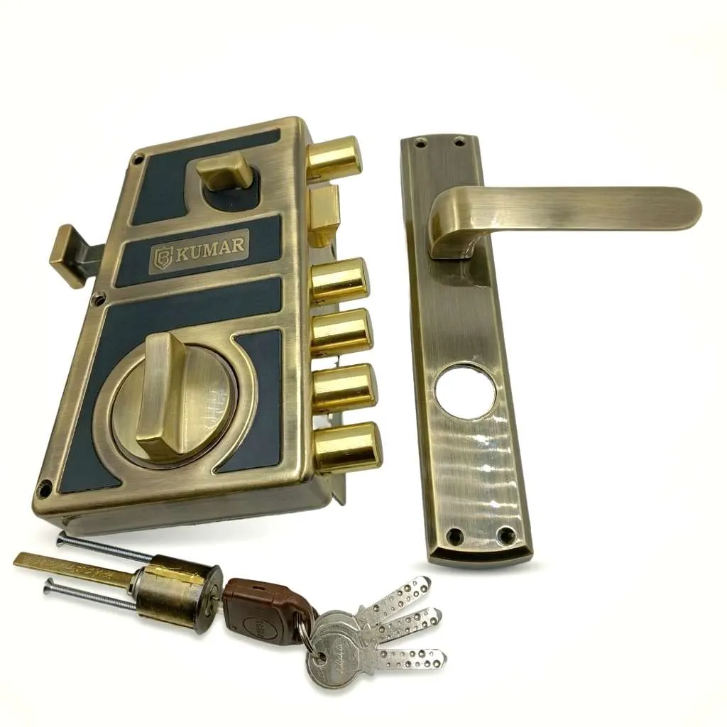 Boss Maindoor Lock With Mortise Handle Ultra Titan Bolt Antique Finish UTLH7511AB(left) and UTRH7511AB(right) 15 years warrenty (1034)