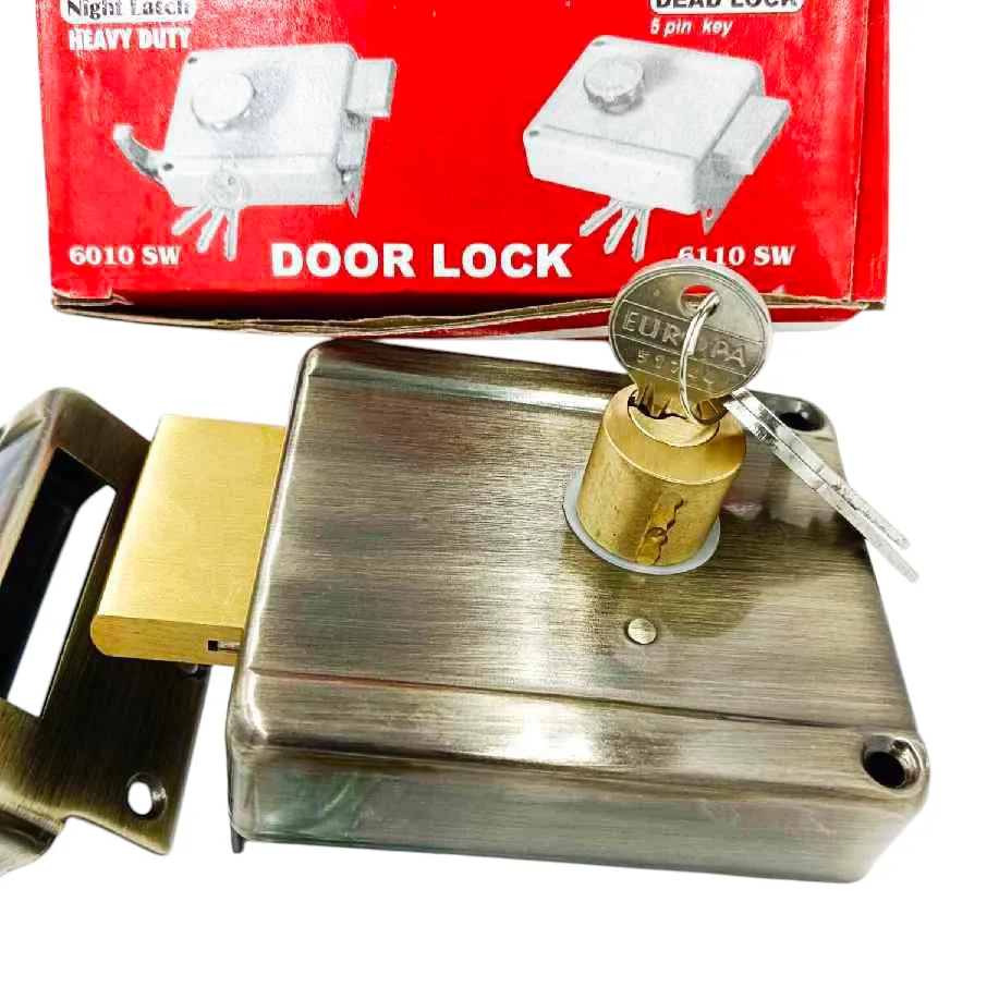 Europa maindoor lock 6120AB 2CK antique finish rim dead lock (1035)
