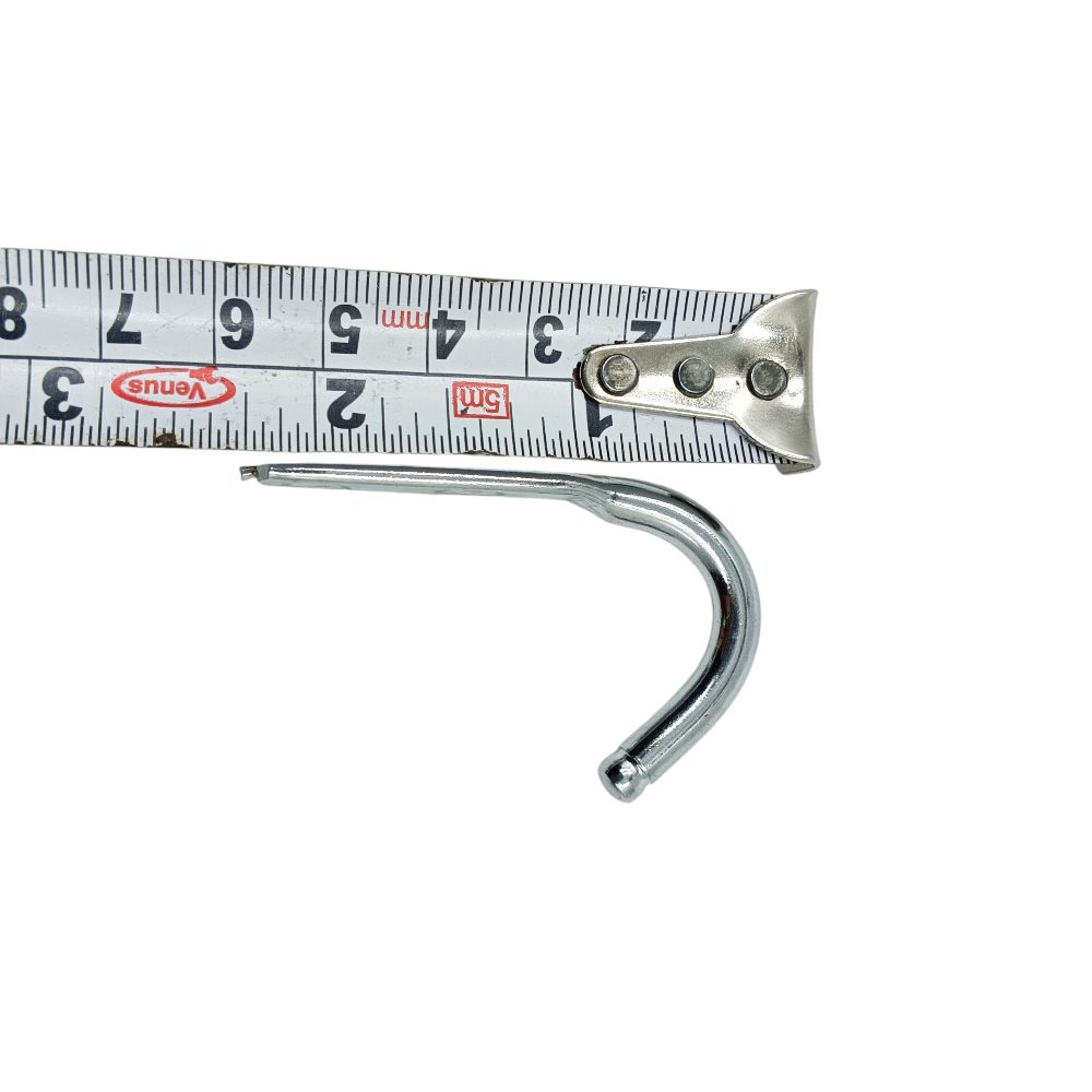 J hook single and double stainless steel curtain holder and hanger (2291)