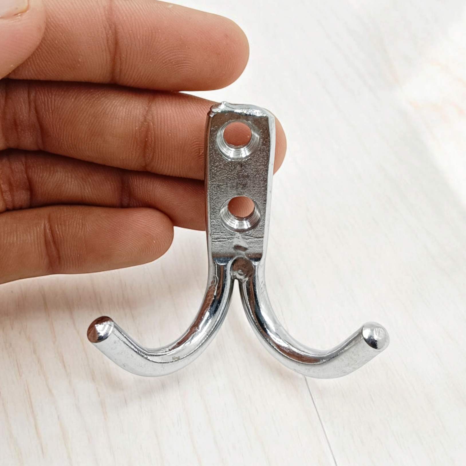 J hook single and double stainless steel curtain holder and hanger (2291)