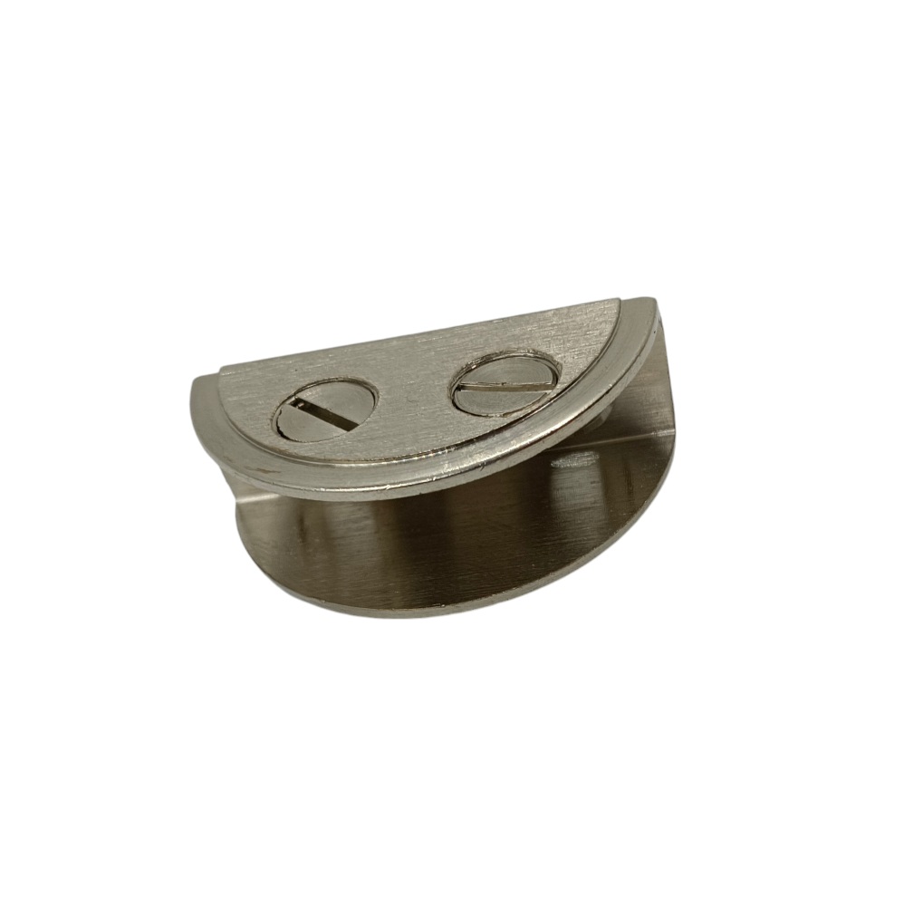 D bracket for glass shelf solid brass steel finish 2"*6mm,8mm,10mm,12mm (2308)