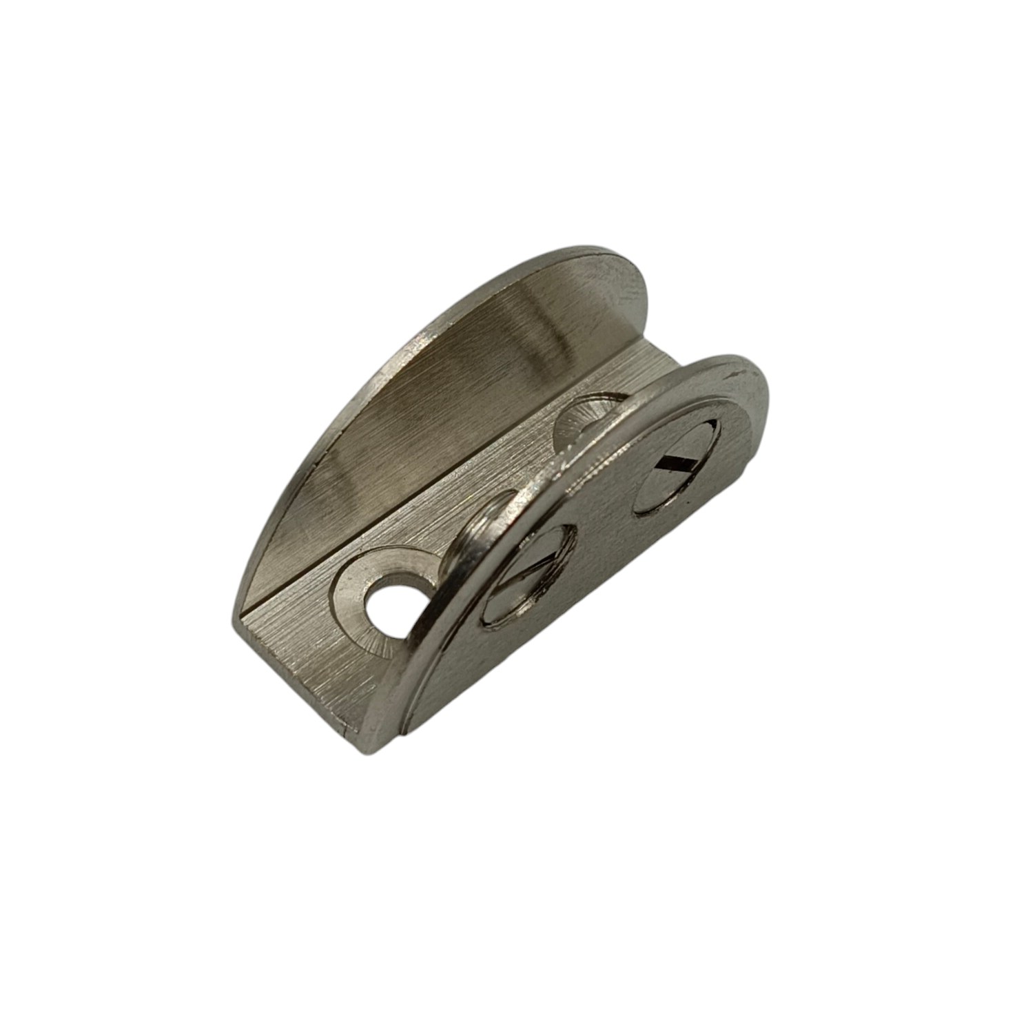 D bracket for glass shelf solid brass steel finish 2"*6mm,8mm,10mm,12mm (2308)