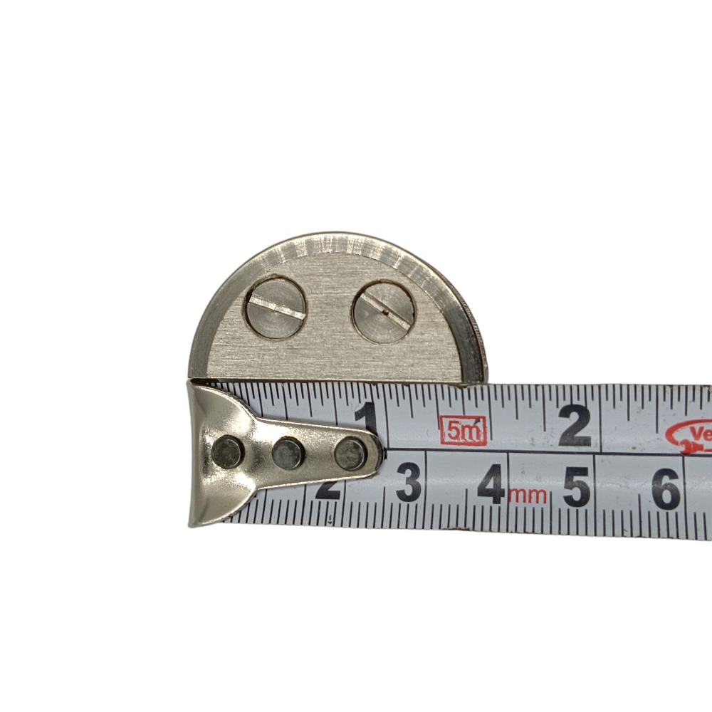 D bracket for glass shelf solid brass steel finish 2"*6mm,8mm,10mm,12mm (2308)