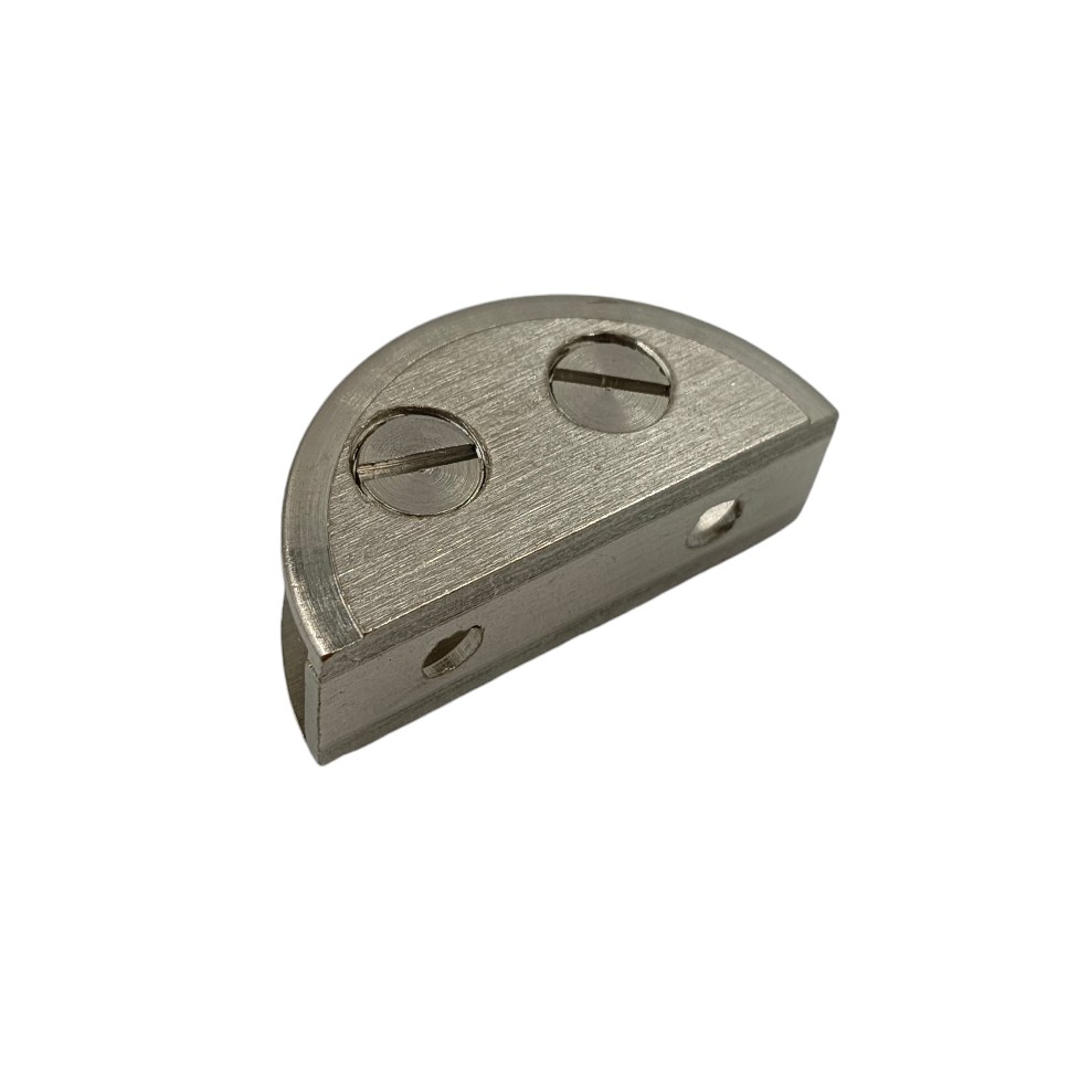 D bracket for glass shelf solid brass steel finish 2"*6mm,8mm,10mm,12mm (2308)