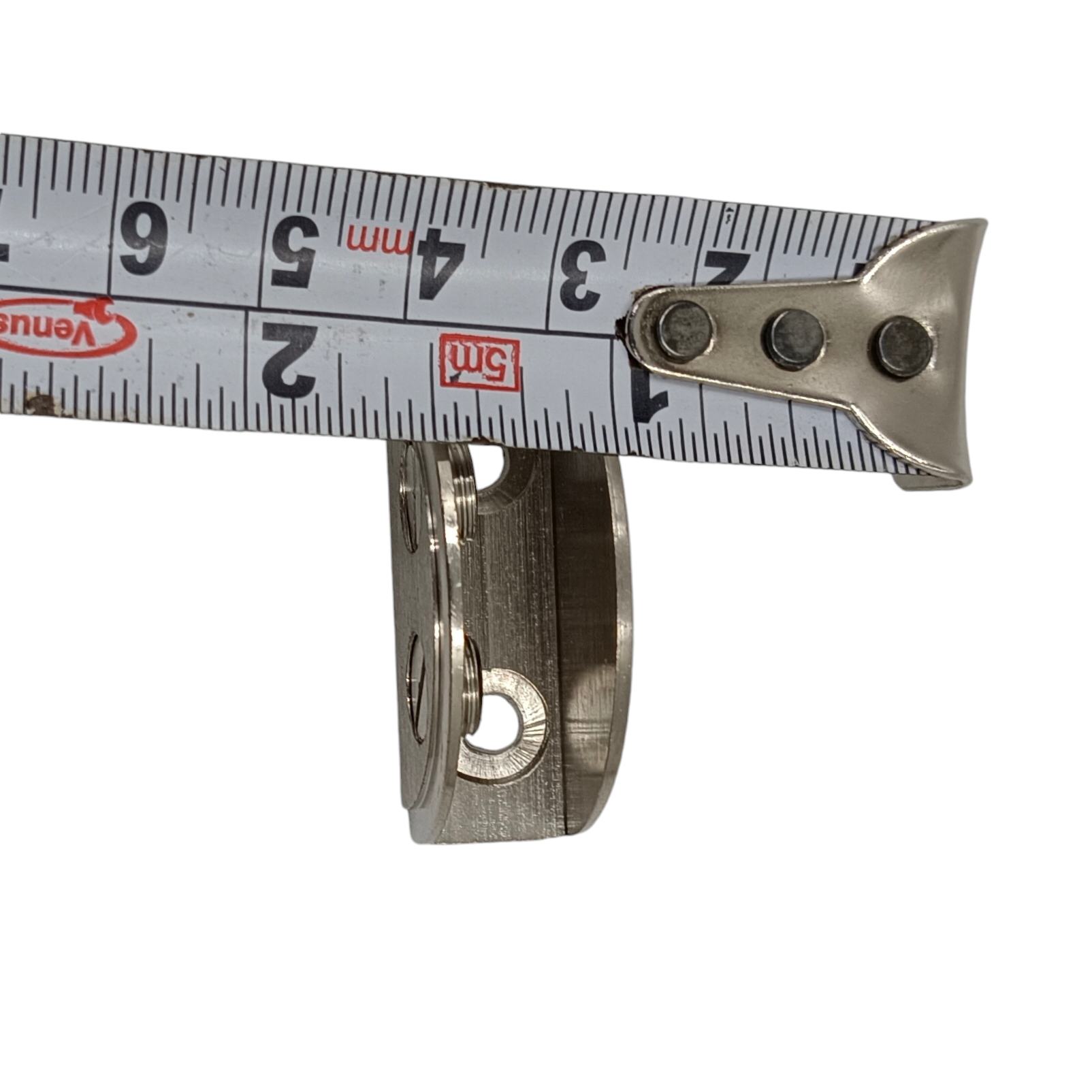 D bracket for glass shelf solid brass steel finish 2"*6mm,8mm,10mm,12mm (2308)