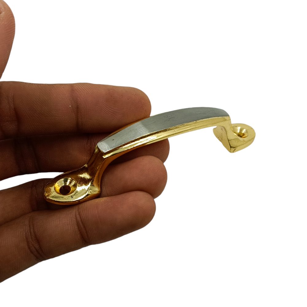 Door handle brass silver gold finish c type  3",4",6" (2313)