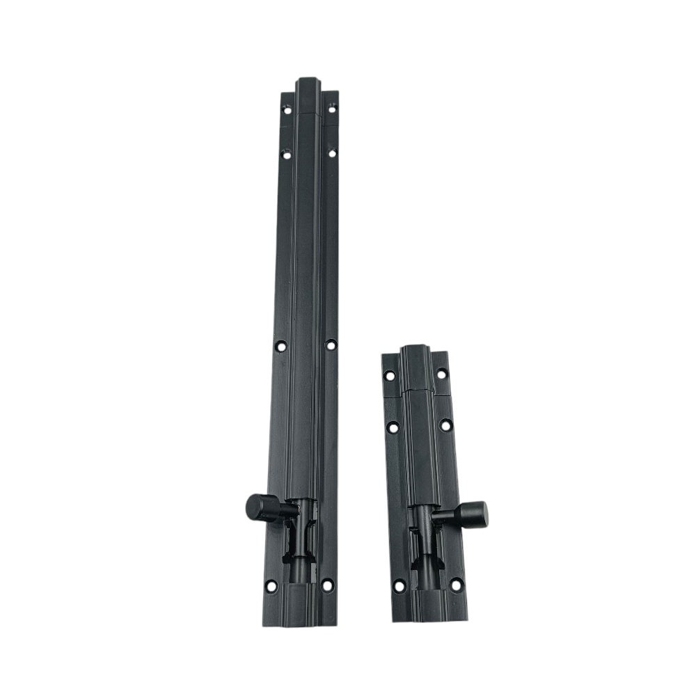 Maindoor Tower bolt Black matt finish 10mm rod 4",6",8",10" aluminium (2315)