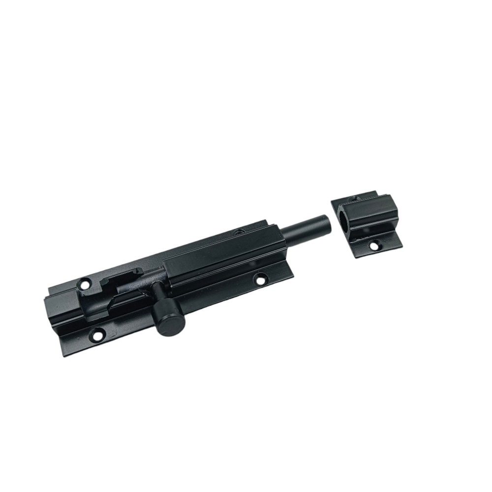 Maindoor Tower bolt Black matt finish 10mm rod 4",6",8",10" aluminium (2315)