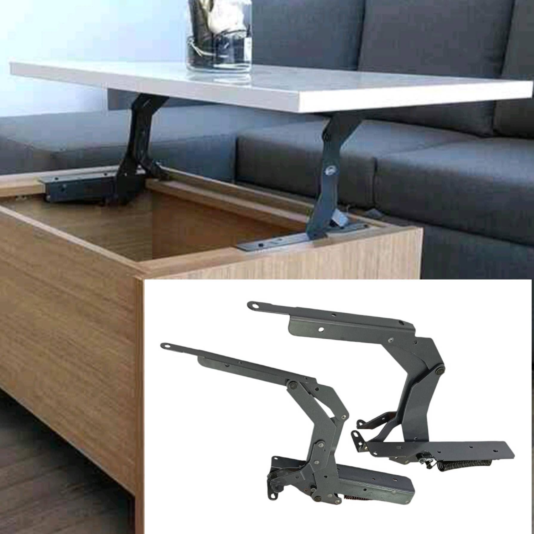 Ebco table lift 200 with damper softclose Lift-up top Coffee Table, Furniture Hardware Fitting Support Frame TL-200 (2325)